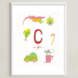 "C is For" - Art Print in White by Tereza Šašinková Lukášová - Framed