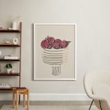 "Bowl of figs" - Art Print in ripen figs burgundy by Bethania Lima - In a Room
