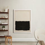 "Good Morning. Good Night." - Art Print in Tan by Dawn Smith - In a Room