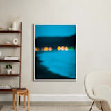 "Twinkling light" - Art Print in Coastal Blue by Lindsay Ferraris Photography - In a Room