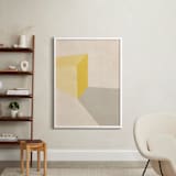 "The light" - Art Print in Yellow by Jennifer Morehead - In a Room