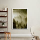 "Mystical Forest " - Art Print in Forest Olive by Uros Zagozen - In a Room