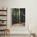 "Walk Into the Woods" - Art Print in Forest Brown by Bente Jorgensen-Barajas - In a Room