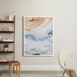 "Sediment No 1" - Art Print in Beige by Kelly Ventura - In a Room