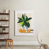 "Tropical Still Life" - Art Print in Hunter Green by Lindsay Megahed - In a Room