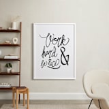 "Nice Work" - Art Print in White by Heather Francisco - In a Room