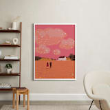 "let's grow old together" - Art Print in Bubblegum by Yuke Li - In a Room