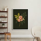 "Botanical no.1" - Art Print in Midnight by Karidy Walker - In a Room