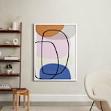 "Old Bubbles" - Art Print in White by Becca Robinson - In a Room