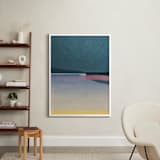 "Horizons III" - Art Print in Lagoon by Sumak Studio - In a Room