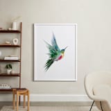 "hummingbird" - Art Print in Turqoise Green by Sara Shashani - In a Room