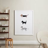 "it's a dog's world" - Art Print in clean white by Sheila Sunaryo - In a Room