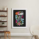"Rules to live by" - Art Print in Dark Brights by Alethea and Ruth - In a Room