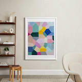 "Safe as houses" - Art Print in peach by raven erebus - In a Room