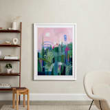 "Feel So Fine" - Art Print in Emerald Green by Sarina Diakos - In a Room