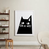 "Sour Puss" - Art Print in Midnight by Sequana Studio - In a Room