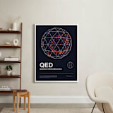 "QED 05" - Art Print in Deep Space Blue by Tyler Tea - In a Room