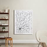 "swirls & leaves" - Art Print in white by Ramoncita - In a Room