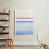 "Cinque Terre One" - Art Print in Sea Blue by Emily Magone - In a Room