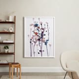 "flowing spots" - Art Print in purple by Ramoncita - In a Room