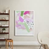 "Happy Storm" - Art Print in Rose by Melanie Severin - In a Room