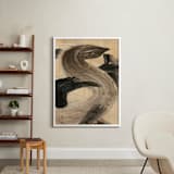 "Neutral Essence Series 1" - Art Print in Tan and Black by Angela Simeone - In a Room