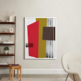 "abstracciones vol.1" - Art Print in Maraschino by Aspacia Kusulas - In a Room