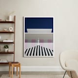 "Blocks I" - Art Print in Baby Pink by Jennifer Little - In a Room