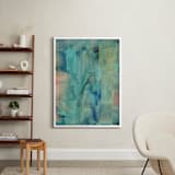 "Asbtract Painting" - Art Print in sea green by Ramoncita - In a Room