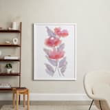 "GAY BLOSSOMS" - Art Print in ROSEY BLUSH  by Amelia Gluba - In a Room