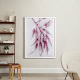 "Fragrant Eucalyptus" - Art Print in Red Violet by Amelia Gluba - In a Room