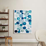"Bubbly - blue tonic" - Art Print in blue tonic by Kiana Lee - In a Room