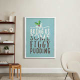 "Figgy Pudding" - Art Print in leaf by Rebecca Bowen - In a Room