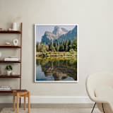 "Mirror Mirror" - Art Print in Emerald Green by Christian Florin - In a Room