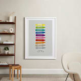 "Color Your World" - Personalized Art Print in Cloud by Ann Gardner - In a Room