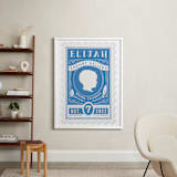 "The Little Mister" - Personalized Art Print in Dutch Blue by Tanya Lee of Frooted Design - In a Room