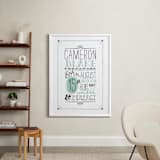 "Vintage Info" - Personalized Art Print in Mint by Alethea and Ruth - In a Room