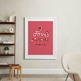 "Love is in the Air!" - Art Print in Amaranth by ERAY - In a Room