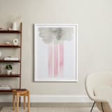 "Cloud and rain" - Art Print in Blushing Pink by Kanika Mathur - In a Room