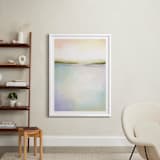 "Coral Bay" - Art Print in Coral Pink by AlisonJerry - In a Room