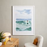 "Hang Five" - Art Print in Pacific Green by Mary Cecelia - In a Room