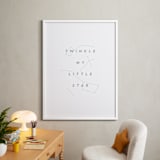"Twinkle Little Star" - Art Print in Sky Blue by Angela Pignataro - In a Room