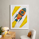 "Space to Explore I" - Art Print in Flare by Heather Schertzer - In a Room