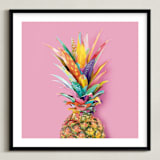 "Pineapple Crown" - Art Print in Vibe by EttaVee - Framed