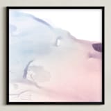 "Gentle morning" - Art Print in rose by Helen Halik - Framed