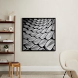 "Honeycomb" - Art Print in Black & white by Angie McMonigal - In a Room