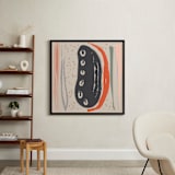 "Living Hope Island" - Art Print in Taupe by Pamela Smith - In a Room