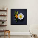 "Bold and Botanical No. 1" - Art Print in Navy Chalkboard by Maddy Hague - In a Room