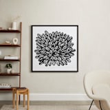 "eccentric leaves" - Art Print in black by Ramoncita - In a Room
