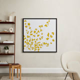 "Forsythia" - Art Print in Mustard by Vanessa Wyler - In a Room